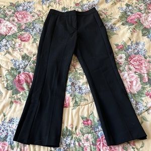 Zara split leg black trousers